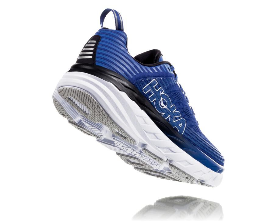 Hoka One One Hardloopschoenen Heren - Bondi 6 - Blauw/Wit - RO5738209